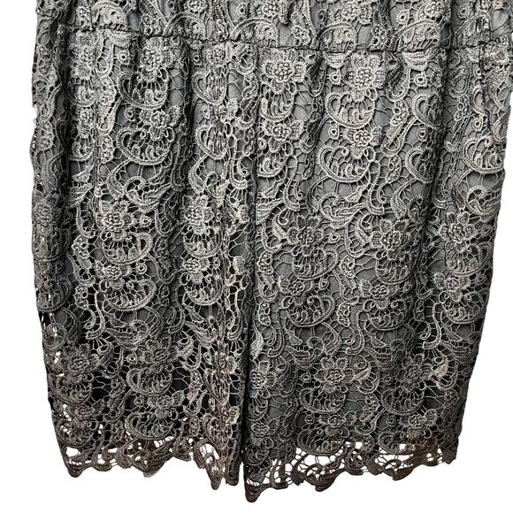 Eloquii Studio Lace Sleeveless Black Romper - Picture 8 of 9